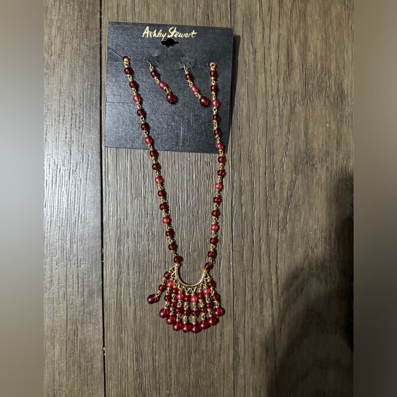 Vintage Ashely Stewart Necklace and Earring Set - Picture 4 of 5